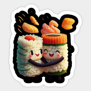 Sushi Hug Sticker